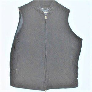 Avenue Soft Full Zip Quilted Vest Black 18/20